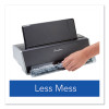 28-Sheet Commercial Electric Three-Hole Punch, 9/32" Holes, Black/Silver