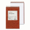 Gold Fibre Retro Wirebound Writing Pads, Red Cover, Medium/College Rule, (80) White 5 x 8 Sheets