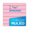 Prism + Colored Writing Pads, Wide/Legal Rule, (50) Pastel Pink 8.5 x 11 Sheets, 12/Pack