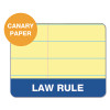 Double Docket Ruled Pads, Pitman Rule Variation (Offset Dividing Line - 3" Left), (100) Canary Yellow 8.5 x 11 Sheets, 6/Pack