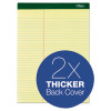 Double Docket Ruled Pads, Pitman Rule Variation (Offset Dividing Line - 3" Left), (100) Canary Yellow 8.5 x 11 Sheets, 6/Pack