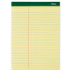 Double Docket Ruled Pads, Pitman Rule Variation (Offset Dividing Line - 3" Left), (100) Canary Yellow 8.5 x 11 Sheets, 6/Pack
