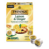 Tea K-Cups, Lemon Ginger, 0.11 Oz K-Cups, 24/Box