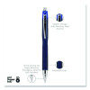 Jetstream Hybrid Gel Pen, Retractable, Fine 0.7 Mm, Blue Ink, Blue/Silver Barrel