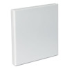 Slant D-Ring View Binder, 3 Rings, 1" Capacity, 11 x 8.5, White, 4/Pack