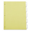 Insertable Tab Index, 5-Tab, 11 x 8.5, Buff, Clear Tabs, 24 Sets