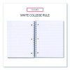 Wirebound Notebook, 5-Subject, Medium/College Rule, Black Cover, (200) 11 x 8.5 Sheets