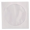 Cd/Dvd Sleeves, 1 Disc Capacity, Clear/White, 100/Box