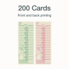 Time Cards For Acroprint, Amano And Lathem Time Clocks, Two Sides, Bi-Weekly, 3.38 x 9, 200/Pack