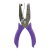 15-Sheet Medium-Duty One-Hole Punch, Diamond Shape, Chrome