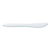 Mediumweight Polypropylene Cutlery, Knife, Plastic, White, 1,000/Carton