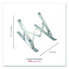Portable Laptop Riser Stand, 11.85" x 2.5" To 5.5", Silver