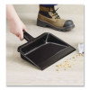 Value-Plus Dustpan, 12" x 11", Polypropylene, Black