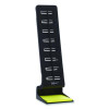 Desktop Pro Double-Wide Document Stand, Holds Up To 2 Legal Size Sheets, Plastic, Black