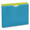 Twisted Glow Paper File Jacket, 2" Expansion, Straight Top Tab, Letter Size, Assorted Colors, 10/Pack