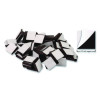 Adhesive Magnetic Squares, 0.5" x 0.5", Black, 100/Set