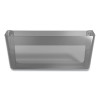Unbreakable Plastic Wall File, Legal Size, 15.4" x 4" x 7.6", Smoke