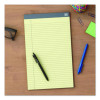 Notepads, Wide/Legal Rule, (50) Canary 8.5 x 14 Sheets, 12/Pack