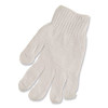 Pro Ctps400/Nlw Series Natural White String Knit Gloves, Reversible, Large, White, 12 Pairs