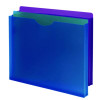 Moisture-Resistant File Pockets, 1" Expansion, Letter Size, Assorted Colors, 10/Pack