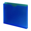 Moisture-Resistant File Pockets, 1" Expansion, Letter Size, Assorted Colors, 10/Pack