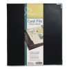 Business Collection Business Card Binder, Holds 200 2" x 3.5" Cards, 10.4 x 1.75 x 11.5, Vinyl, Black