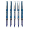 Precise V5 Rollerball Pen, Stick, Extra-Fine 0.5 Mm, Blue Ink, Blue/Clear Barrel, 5/Pack