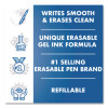 Frixion Ball Erasable Gel Pen, Stick, Fine 0.7 Mm, Black Ink, Black Barrel, 3/Pack