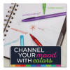 Color Cues Cristal Xtra Smooth Ballpoint Pen, Stick, Medium 1.2 Mm, Assorted Ink And Barrel Colors, 10/Box
