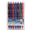 Frixion Ball Clicker Erasable Gel Pen, Retractable, Fine 0.7 Mm, Assorted Ink And Barrel Colors, 7/Pack