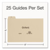 A-Z Index Card Dividers, Pre-Printed, 1/5-Cut Top Tab, For 4 x 6 Cards, Manila, 25/Set