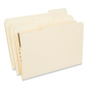 Reinforced Top Tab Fastener Folders, 1/3-Cut Tab: Assorted, Expands 0.75", 1 Fastener, Legal Size, Manila, 50/Box