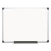Value Lacquered Steel Magnetic Dry Erase Board, 48" x 36", White Surface, Satin Aluminum Frame