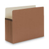 Redrope Drop Front File Pockets, 5.25" Expansion, Letter Size, Redrope, 10/Box