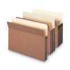 Redrope Drop Front File Pockets, 5.25" Expansion, Letter Size, Redrope, 10/Box