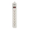Protect It! Surge Suppressor, 6 Ac Outlets, 6 Ft Cord, 790 J, Light Gray