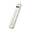 Protect It! Surge Suppressor, 6 Ac Outlets, 6 Ft Cord, 790 J, Light Gray