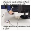 Krystalview Desk Pad With Antimicrobial Protection, Glossy Finish, 38" x 24", Clear