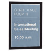 Duraframe Sign Holder, 8.5 x 11, Black Frame, 2/Pack