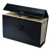 Letter/Legal Expanding Organizer, 15" Expansion, 19 Sections, Buckle Closure, 1/5-Cut Tabs, Legal Size, Black
