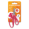 Kids Scissors, Rounded Tip, 5" Long, 1.75" Cut-Length, Straight Handle, Randomly Assorted Handle Color