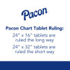 Chart Tablets, Presentation Format (1.5" Rule), (25) White 24 x 32 Sheets, 12/Carton