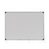 Deluxe Porcelain Magnetic Dry Erase Board, 48" x 36", White Surface, Silver/Black Aluminum Frame