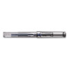 Safari Fountain Pen, Medium Nib, Blue Ink, Vista Transparent/Black Barrel