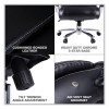 Alera Maxxis Series Big/Tall Bonded Leather Chair, Supports 500 Lb, 19.7" To 25" Seat Height, Black Seat/Back, Chrome Base