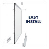 Prestige 2 Magnetic Total Erase Whiteboard, 96" x 48", White Surface, Black Aluminum/Plastic Frame