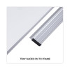 Deluxe Melamine Dry Erase Board, 96" x 48", White Surface, Anodized Aluminum Frame