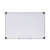 Deluxe Porcelain Magnetic Dry Erase Board, 36" x 24", White Surface, Silver/Black Aluminum Frame