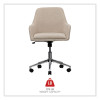 Mid-Century Task Chair, Supports Up To 275 Lb, 18.9" To 22.24" Seat Height, Cream Seat, Cream Back