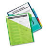 Insertable Big Tab Plastic 1-Pocket Dividers, 8-Tab, 11.13 X 9.25, Assorted, 1 Set